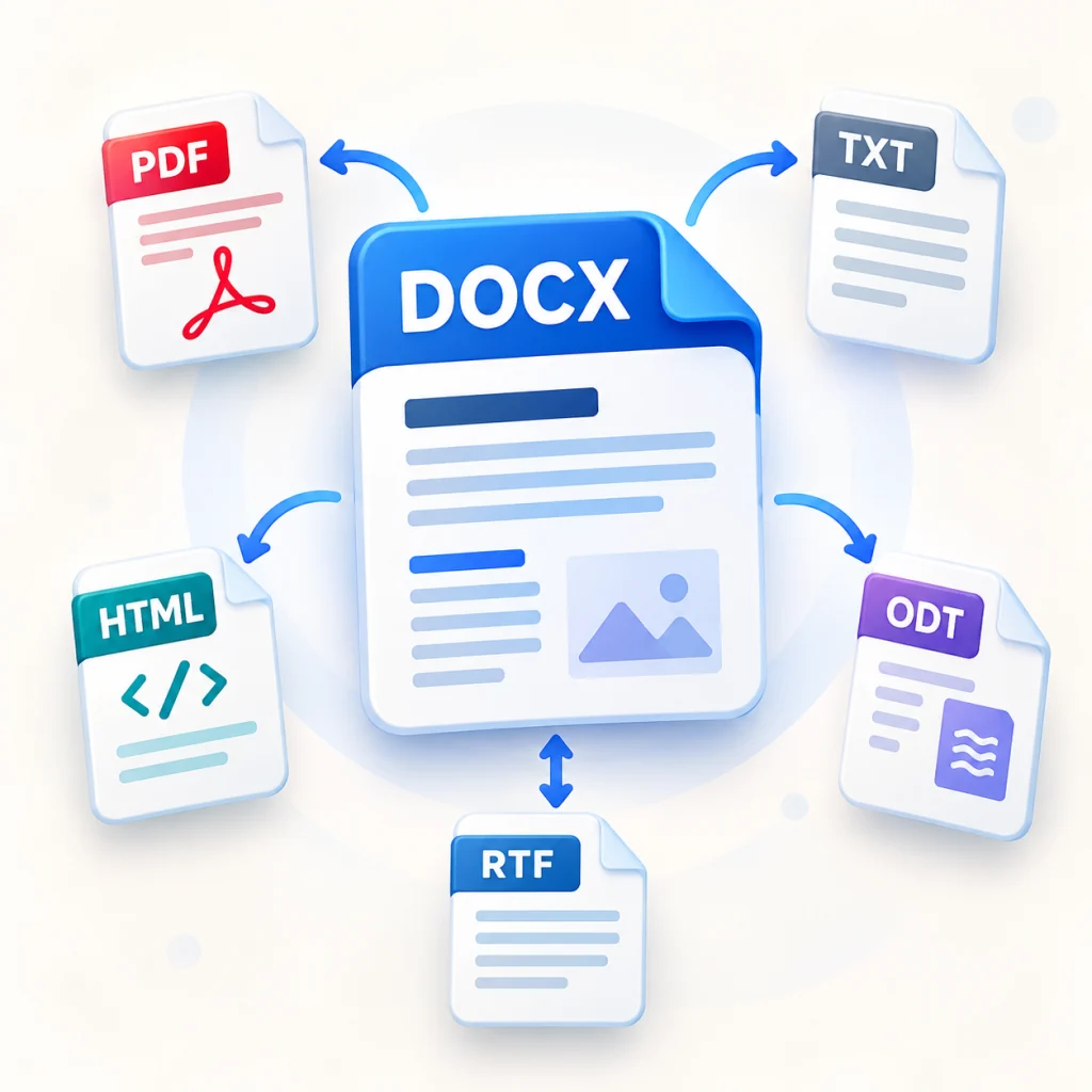 docx.now DOCX flujo de trabajo de conversión